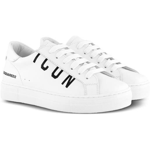 DSQUARED2 sneakers con logo - bianco