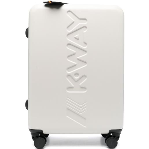 K-Way trolley medio con logo - toni neutri
