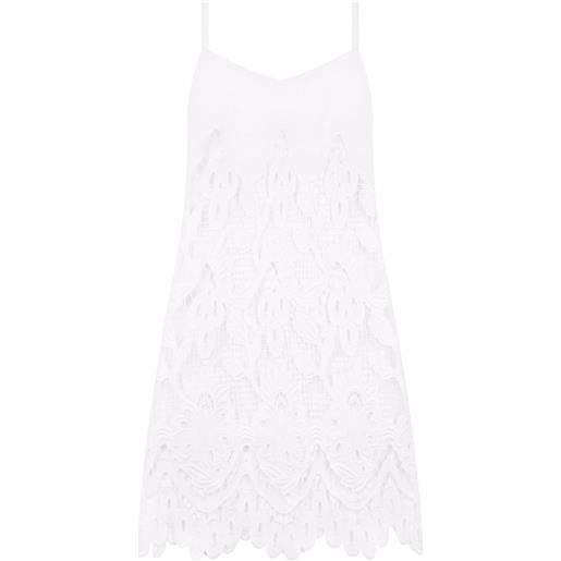 Dolce & Gabbana abito corto smanicato - bianco