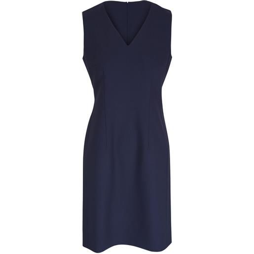 Lafayette 148 abito in misto lana - blu