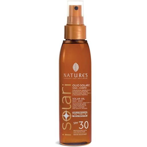 Natures olio solare spf 30 nature's
