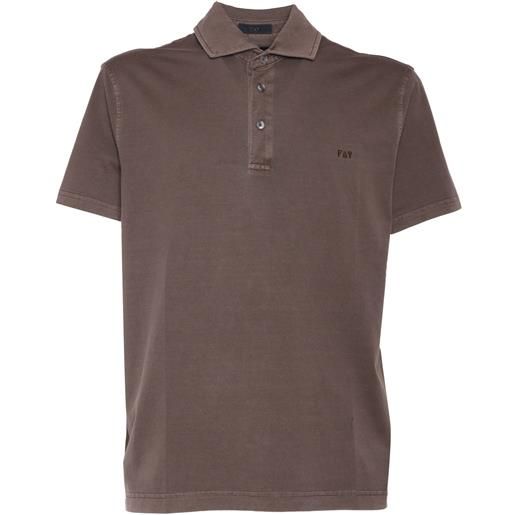 Fay polo Fay jersey frosted embroidery