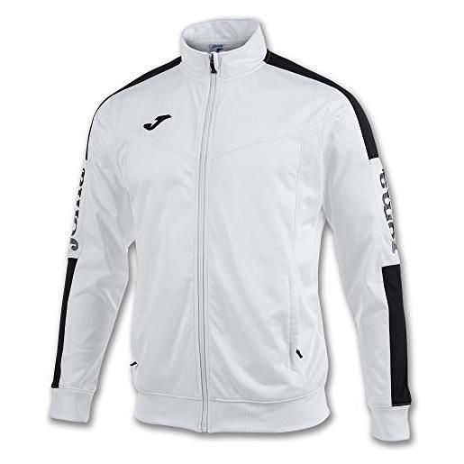 Joma 100687.201 felpa bambini, bianco/nero, 5xs