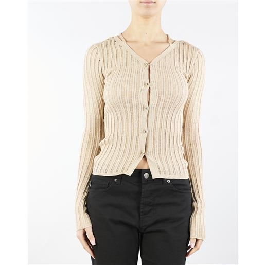 PATRIZIA PEPE cardigan slim fit in maglia