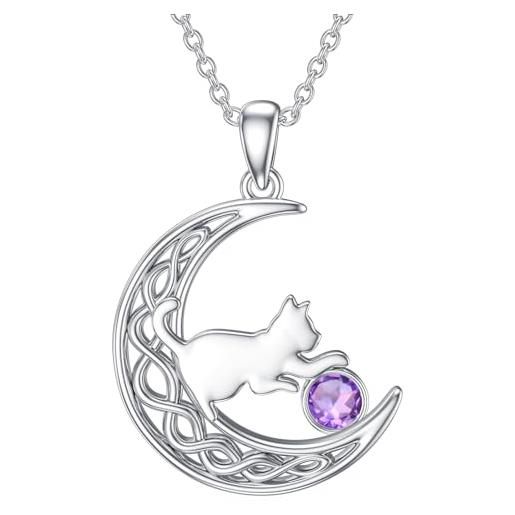 Collana LONAGO In Argento 925 Con Pendente Rosa E Ti Amo In 100 Lingue - Catena 18 Pollici Con Estensore