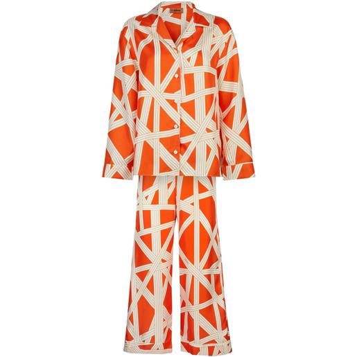Missoni Home pigiama con stampa grafica - arancione