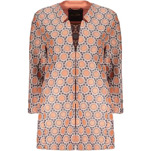 Moorer giacca con motivo geometrico - grigio