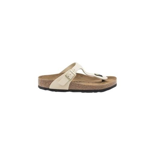 Birkenstock classic gizeh sfb leather, infradito donna, marrone metallic copper metallic copper, 40 eu stretta