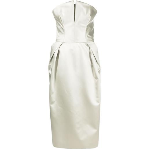 Maison Margiela abito corto senza spalline - verde
