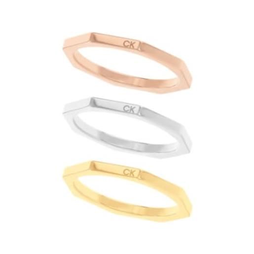 Calvin Klein anello da uomo in acciaio inossidabile