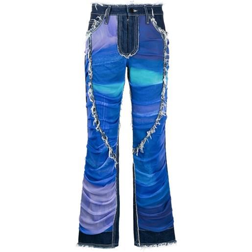 Paula Canovas del Vas jeans dritti con applicazione - blu