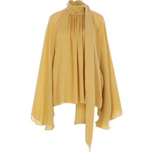 Elie Saab blusa in seta - giallo