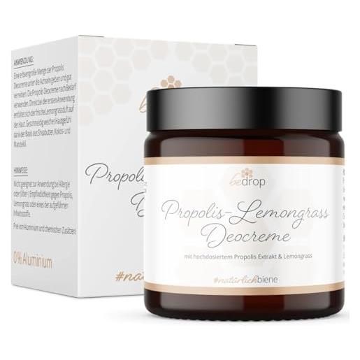 bedrop propolis, crema deodorante per capelli incarniti dopo rasatura, burro di karitè e olio di mandorle, 30 ml (30 ml)