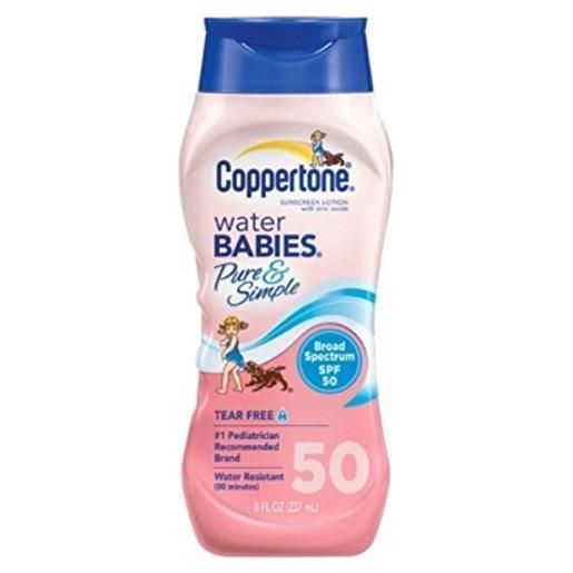 Coppertone water babies pure & simple sunscreen lotion spf 50 8 oz by coppertone