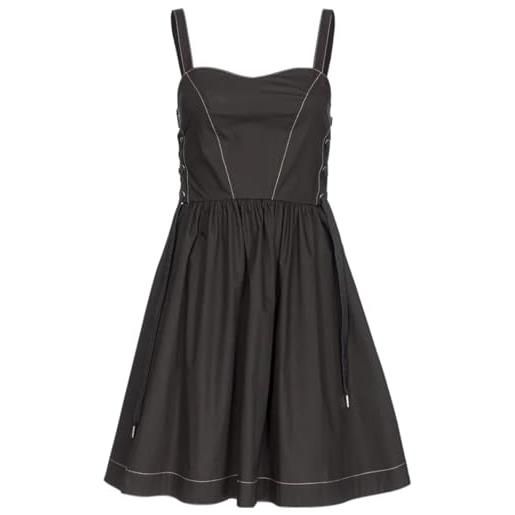 Pinko amazonia abito popeline stringato vestito da cocktail, z04_bianco brill, 36 donna