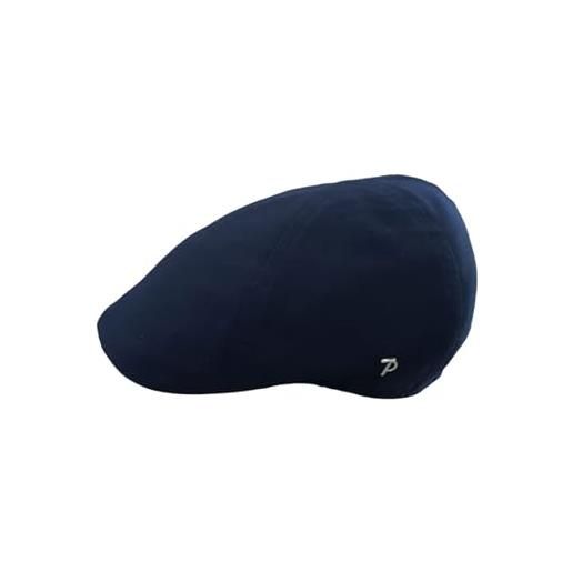 Panizza cappello uomo estivo coppola gatsby blu in lino berretto hats siciliana (58)
