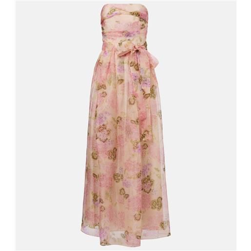 Max Mara abito lungo lisetta in organza di seta