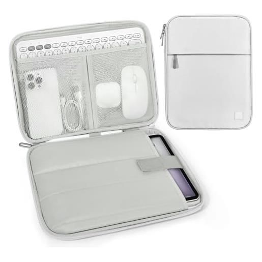 Dadanism 13 tablet custodia borsa portatile per i. Pad pro 13 m5/m4, i. Pad air 13 m4/m3, i. Pad pro 12,9, mac. Book neo/air m5 m4 13, galaxy tab s10 fe plus 13,1/tab s10+ plus 12,4, grigio bianco