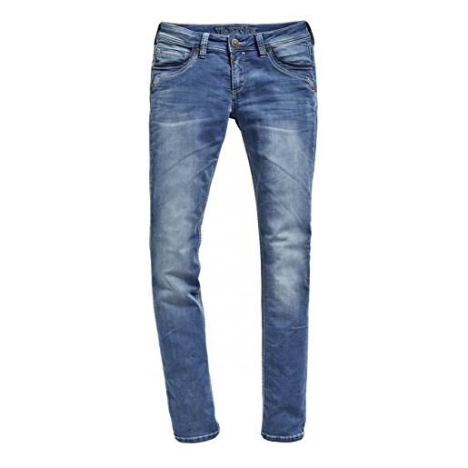 Timezone jeans aderenti da donna tahila jogg straight blu (blue denim wash 3041) 25w x 30l