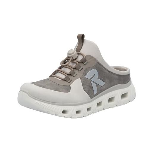 Rieker m6069, zoccoli donna, grigio, 39 eu