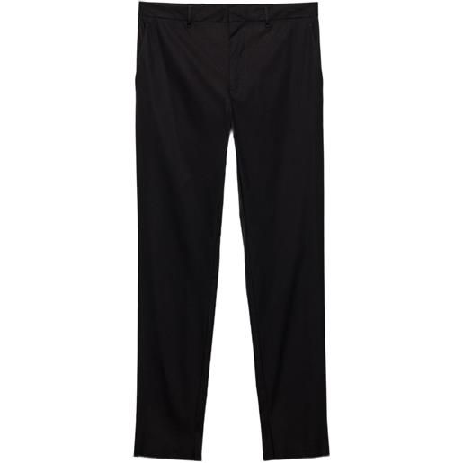 Prada pantaloni in popeline di cotone - nero