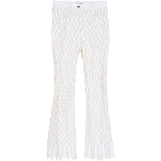 Ports 1961 jeans weaving inspried - bianco