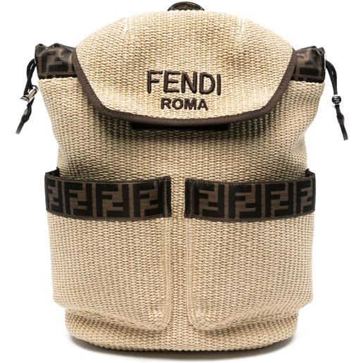 Fendi Kids zaino ff - toni neutri