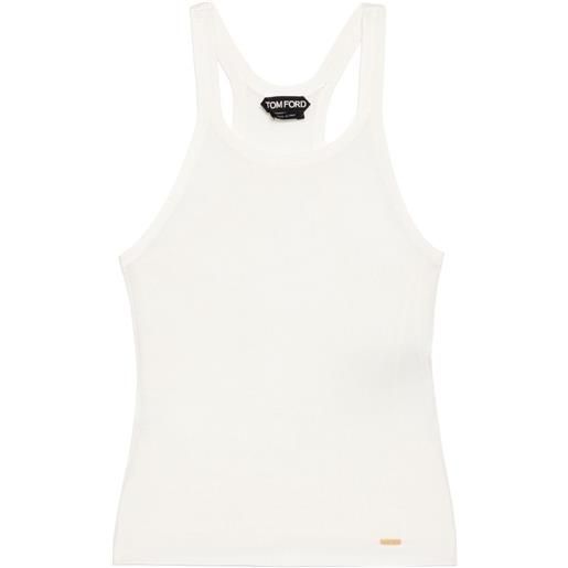 TOM FORD canotta in maglia - toni neutri