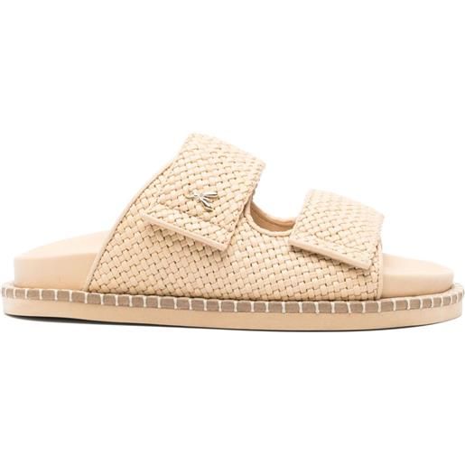 Patrizia Pepe slippers in pelle - toni neutri