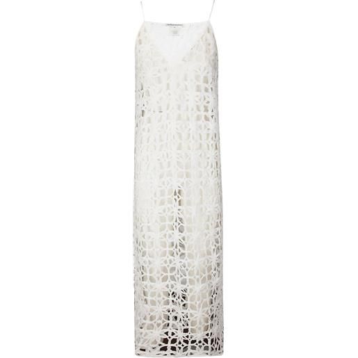 Stefano Mortari abito midi crochet - bianco