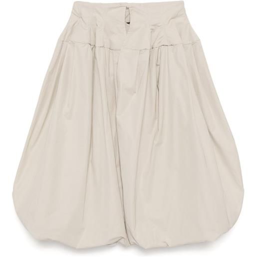 Toga gonna in twill - toni neutri