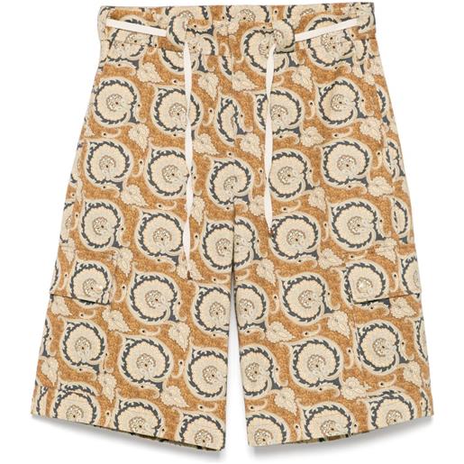 Drôle De Monsieur shorts le short workwear paisley - giallo