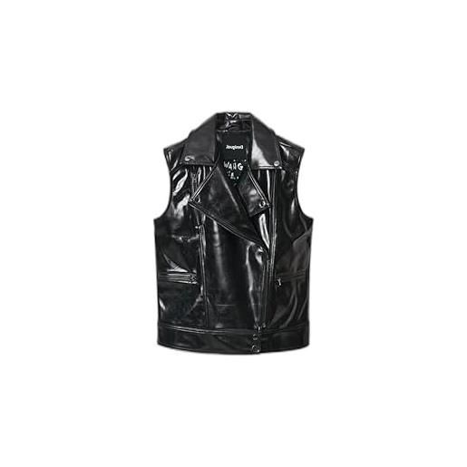 Desigual chaq_tulsa, 2000 black cappotto pu, donna