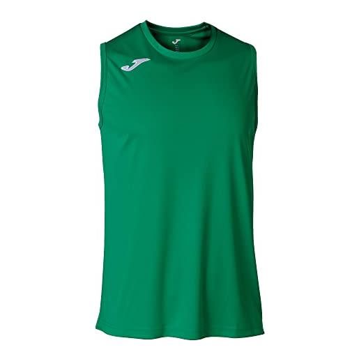 Joma maglia sans manches basket combi, unisex - adulto, uniquenumber, verde, l