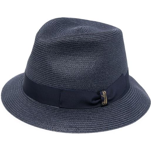 Borsalino cappello intrecciato - blu