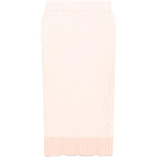Maison Kitsuné gonna con applicazione volpe - rosa