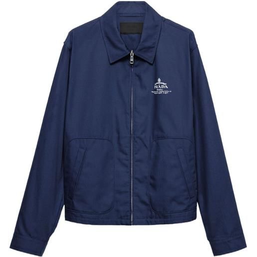 Prada giacca con zip - blu