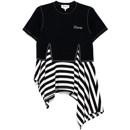 Monse t-shirt trompe l'oeil con pinces - blu
