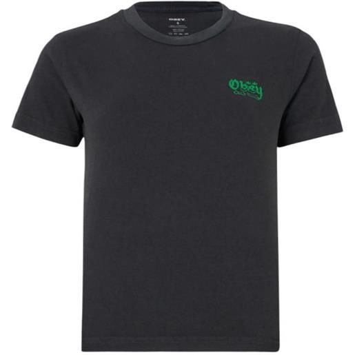 OBEY t-shirt submit to the rhythm donna black