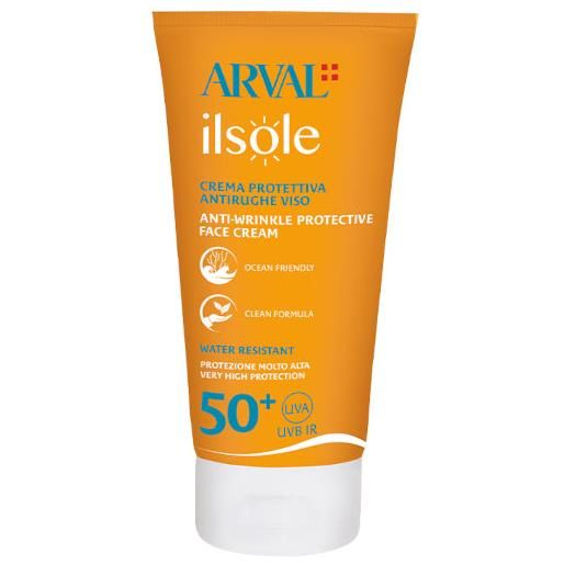 Arval il sole - crema protettiva antirughe viso spf 50+ 50 ml - 50 ml