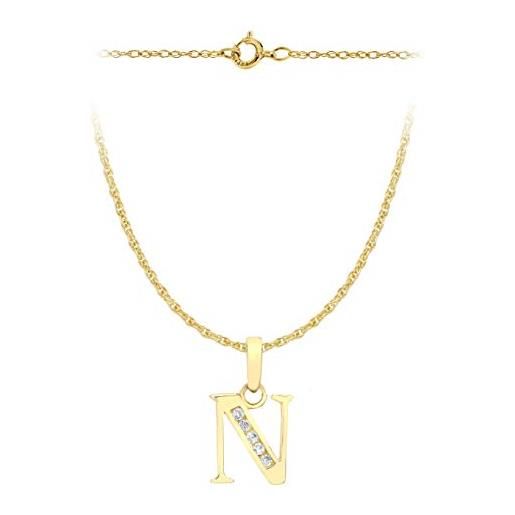 CARISSIMA Ciondolo Elefante In Oro Giallo 9kt Su Catena Curb 46cm – Regalo Donna, Gioiello Elegante Italiano
