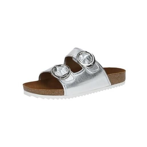 CAPRICE damen 9-27403-44, sandali donna, silver metal, 37 eu