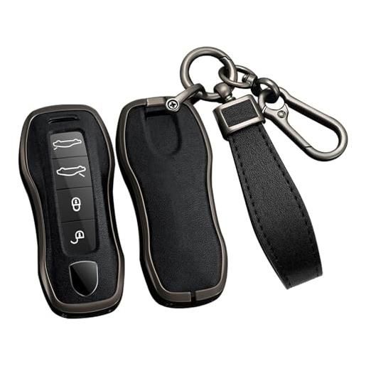 Custodia In Silicone Per Portachiavi Auto Opel/Vauxhall - Morbida E Antiurto - Nero