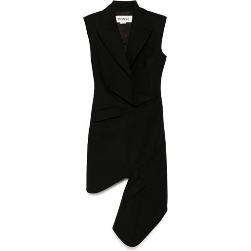 Monse abito sartoriale asimmetrico - nero