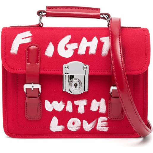 Comme Des Garçons Girl borsa a tracolla con stampa - rosso