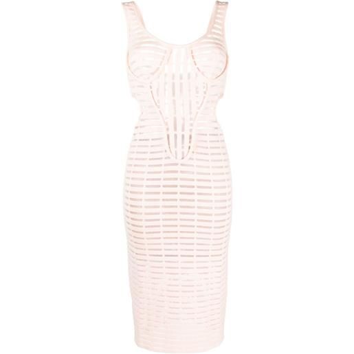 Genny abito con cut-out - rosa