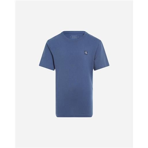 Calvin Klein Jeans mini badge jr - t-shirt - blu