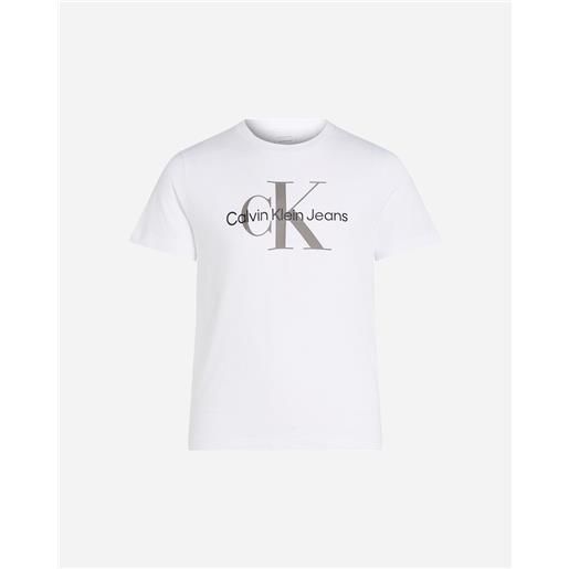 Calvin Klein Jeans monogram jr - t-shirt - bianco