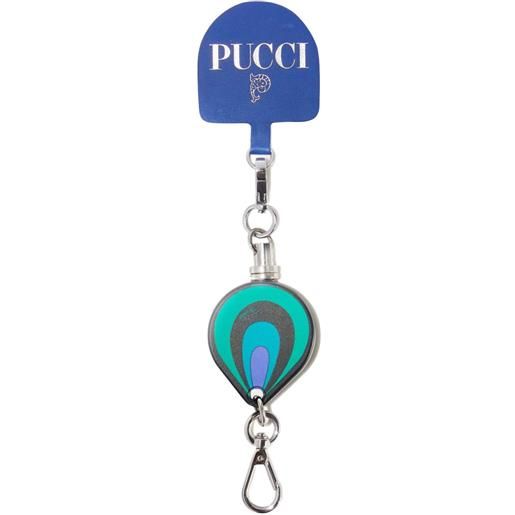 PUCCI portachiavi con pendente - blu