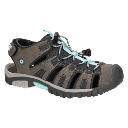 Hi-tec cove sport womens, sandalo sportivo donna, germoglio grigio, 40 eu
